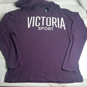 Purple Womens Victoria Secret Sport Hooded Sweatshirt